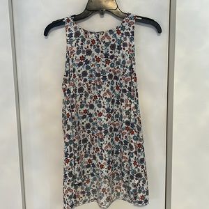 Pink Rose Floral Tank Size Large